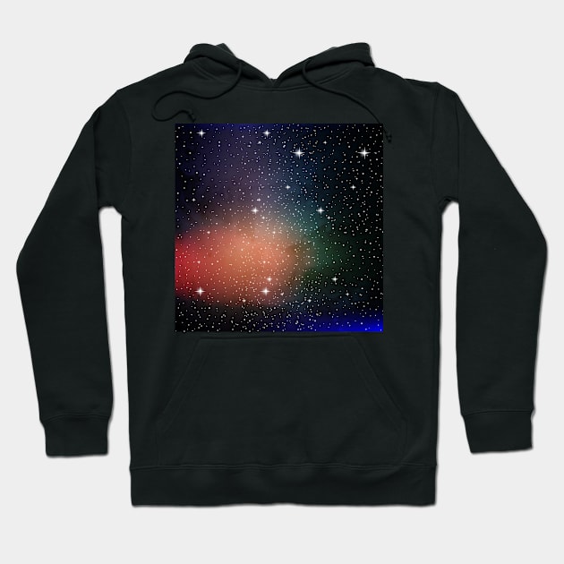 Galaxy space universe Hoodie by Eric Okore